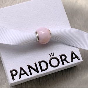 Pandora Pink Opalescent Crystal Bead